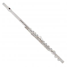 FLUTE 16 KEY WITH E MECHANISM  SILVER PLATED