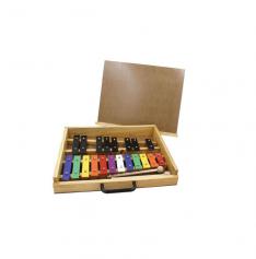 Colored Glockenspiel 20 notes with Drawer type Wooden case